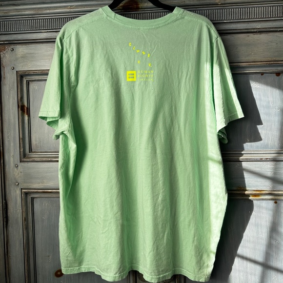 x Human Rights Campaign Vive La Difference Mint Green T shirt Size 2X - Picture 6 of 7